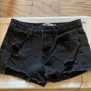 Black Distressed Women Shorts size 9